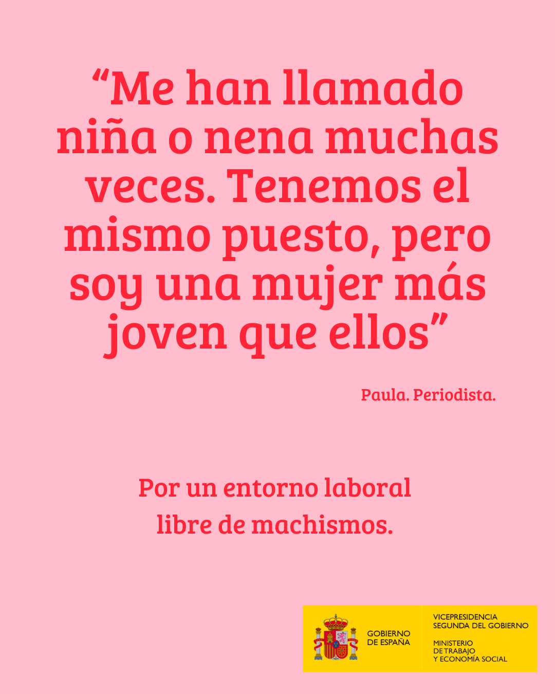 Cartel - 8 de marzo - Periodista