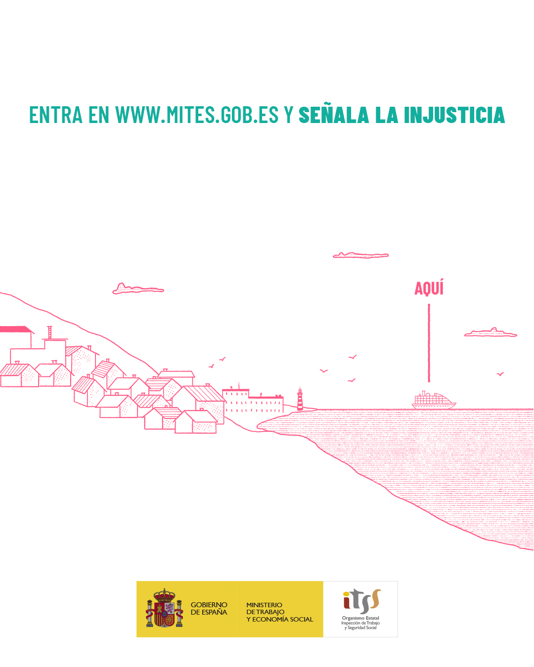 Cartel - Señala la injusticia en la web de MITES