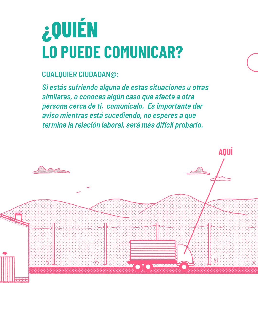 Cartel - ¿Quién lo puede comunicar?