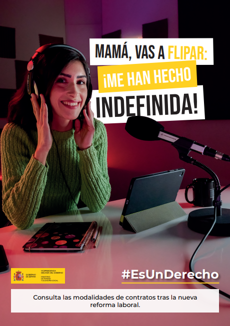 Cartel Trabajo decente.