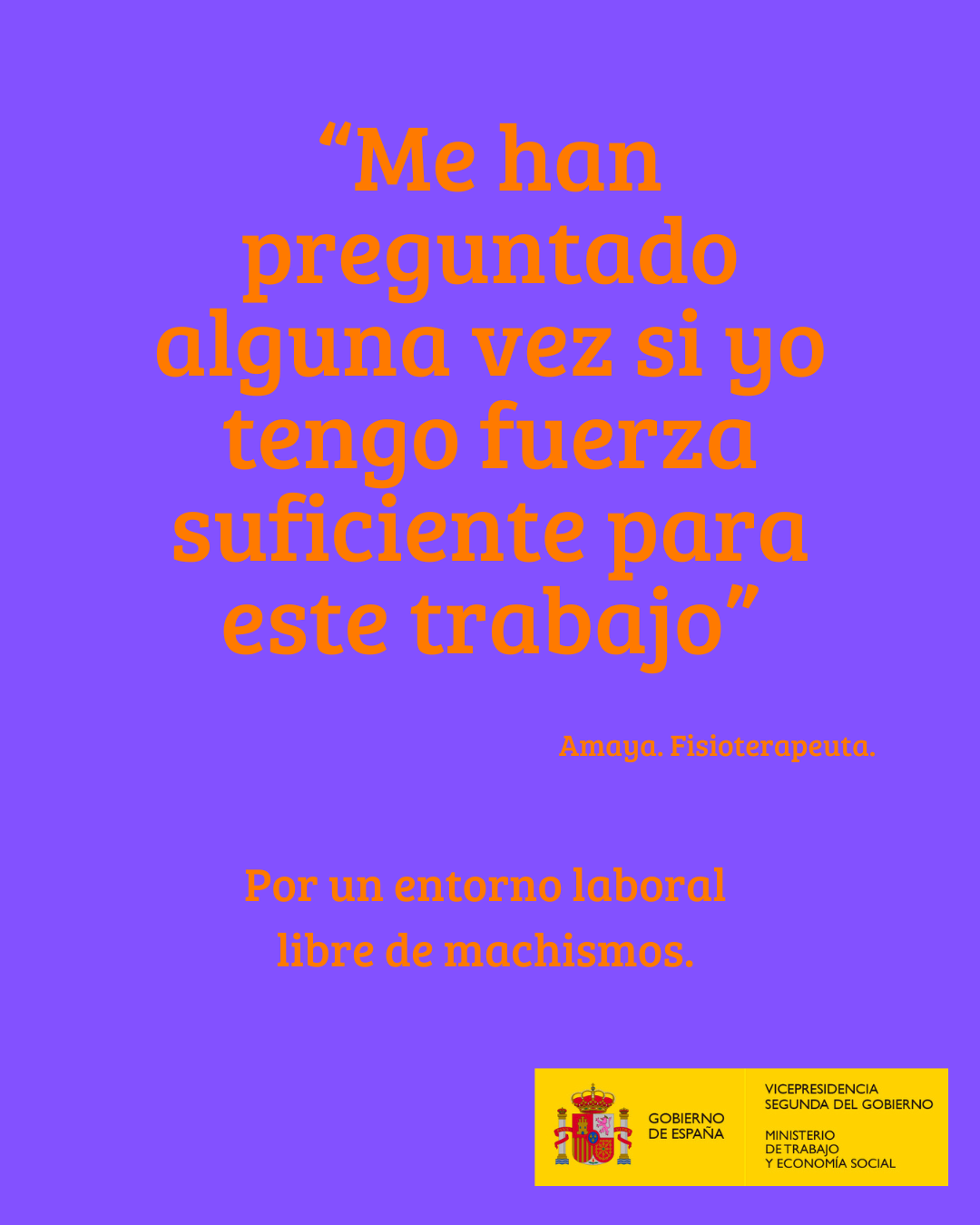 Cartel - 8 de marzo - Fisioterapeuta
