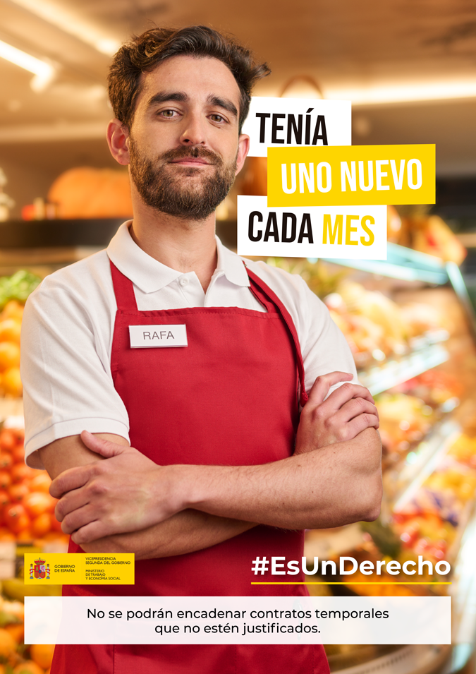 Cartel hombre reponedor